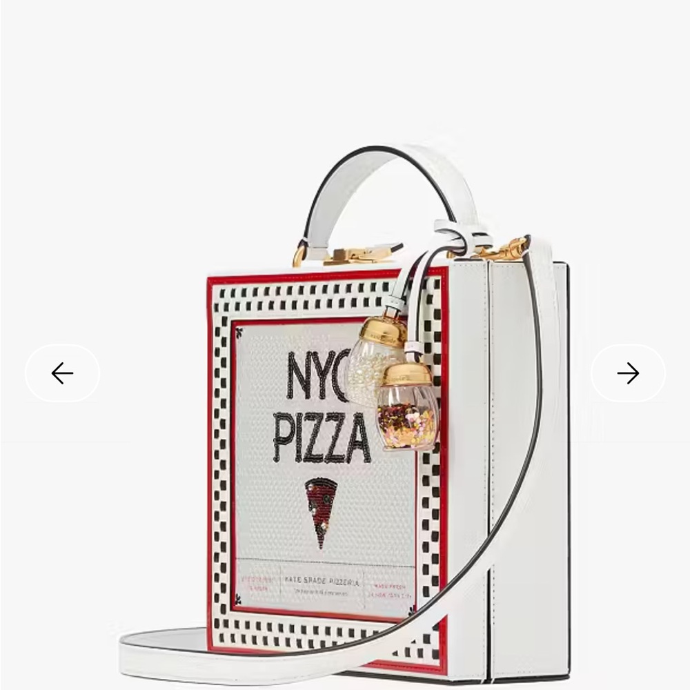 Kate Spade NYC Pizza Slice 3d Pizza Box Top-handle Bag - Picture 3 of 13